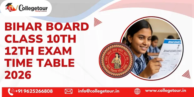 Bihar Board Class 10th 12th Exam Time Table 2026