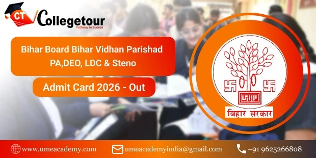 Bihar Vidhan Parishad PA, DEO, LDC & Steno Admit Card 2026 – Out