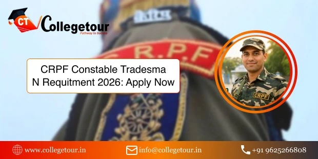 CRPF Constable Tradesman Recruitment 2026 : Apply now